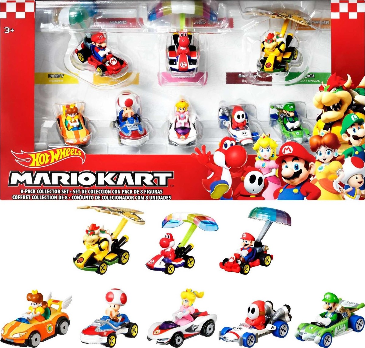 Hot Wheels Mario Kart Glider Vehicle - 8pk, Ages 3+ 1:64 scale