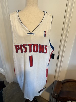 Nike NBA Detroit Pistons Chauncey Billups #1 Jersey White 52 XXL