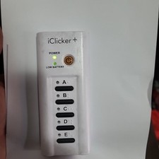 iClicker  Plus Student Response Remote Control model RLR15 Tested Works