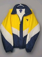 University Of West Virginia Holloway Jacket Size Large Zip Up And Button Up