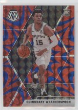 2019 Panini Mosaic Rookies Reactive Blue Prizm Quinndary Weatherspoon #204 1md