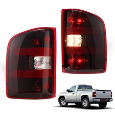 For 2007-2013 Chevy Silverado 1500 2500 3500hd Smoke Red Tail Lights 07-14 Lhrh