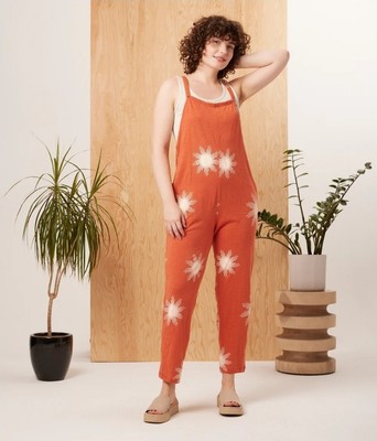 Known Supply 100% Organic Cotton  Cadence Overall - Chili Sunburst - Size Small