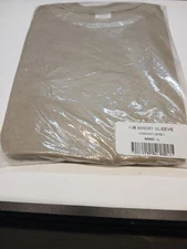 US MILITARY F/R SHORT SLEEVE SHIRT. DESERT SAND COLOR SIZE LARGE