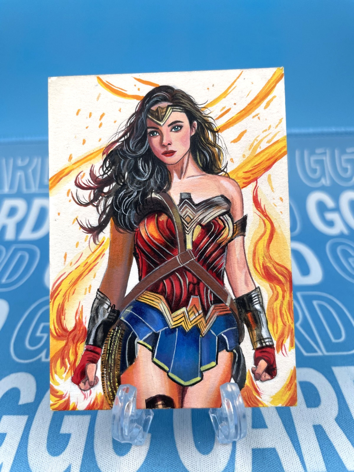 GGC Studio DC Wonder Woman Artist Hand Drawn Auto Sketch Card 1/1