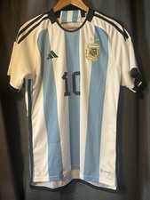 Argentina 2022 Home Messi Two Star Jersey Size Medium