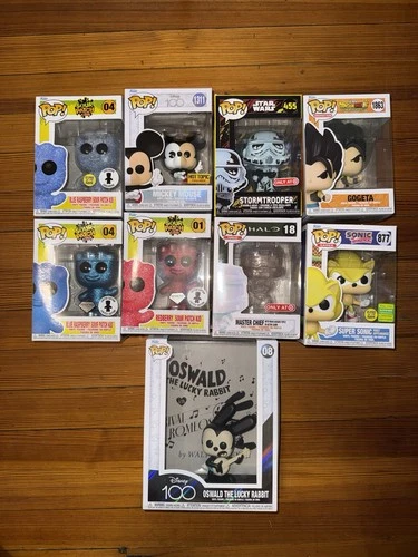 Disney Star Wars Halo Dragon Ball Sonic Sour Patch Funko Pop Lot (10 Funko Pops)