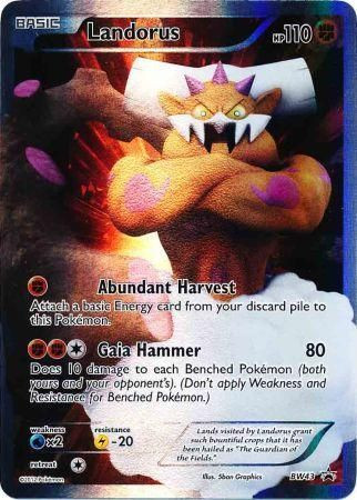 1x Landorus - BW43 - Promotional Lightly Played Pokemon BW - Black Star Promos