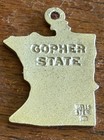 Vintage Wells Sterling Silver Minnesota Gopher State Map Souvenir Charm — photo 4