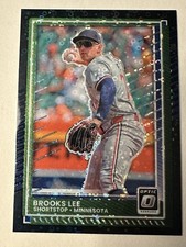 Brooks Lee 2025 Donruss Optic Black Circles PRIZM Card #73 TWINS