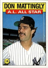1986 Topps #712 Don Mattingly New York Yankees All Star