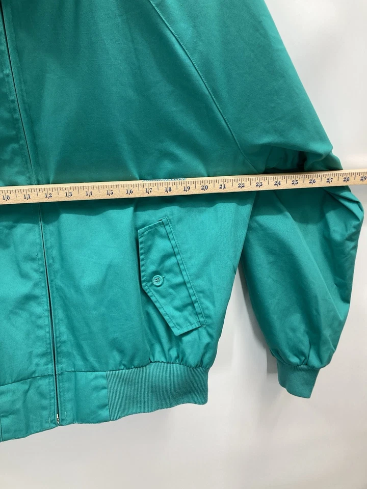 Винтажная мужская куртка-бомбер Field & Stream с большими зелеными карманами на молнии - Изображение 4 из 4