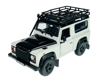 Welly Land Rover Defender Weiss 1:24 Die Cast Metal Model Neu Im Kasten