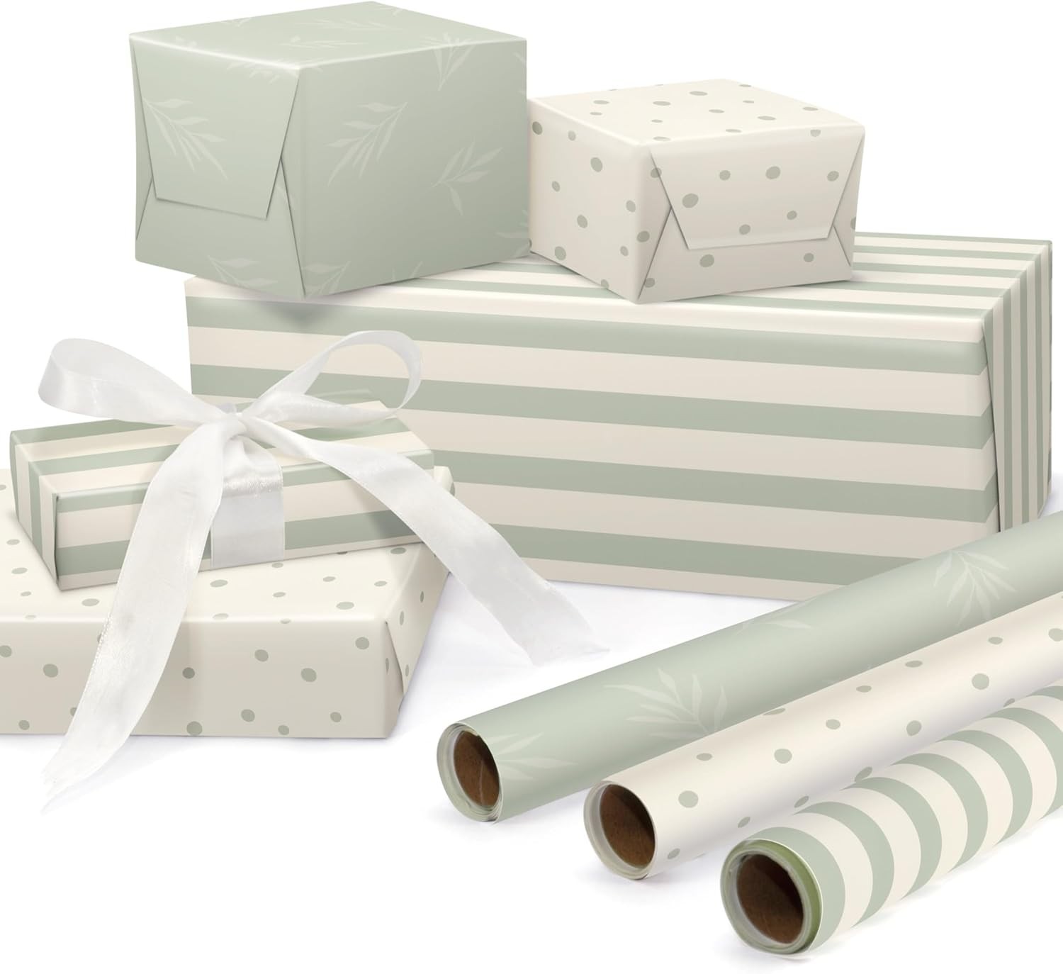 Rolls For 17 X 120 Inches, Sage-beige