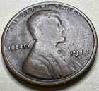 1918 S Lincoln Wheat Cent Copper Penny Good 1594X