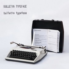 BULLETIN Typeface Adler Jumbo Easytyper/Tippa Working Typewriter +Ribbon  Manual