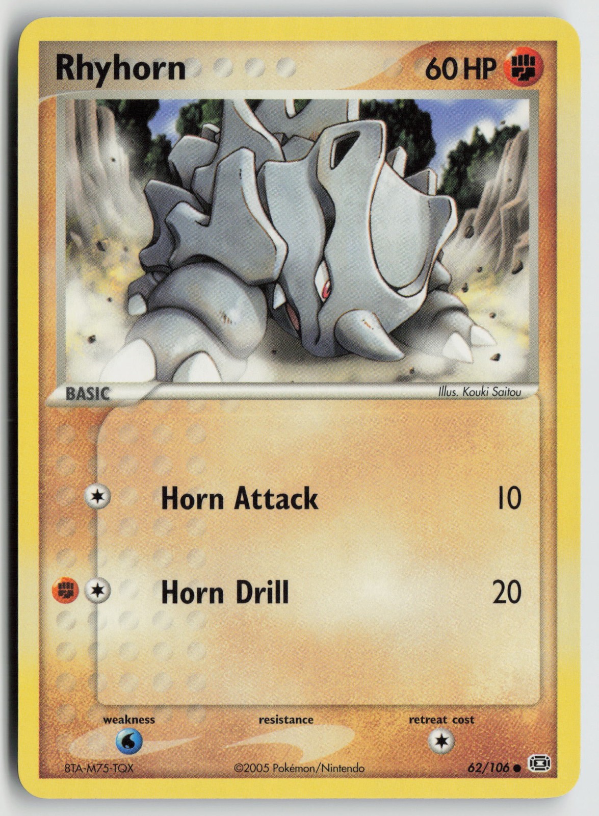 Rhyhorn Common Emerald 62/106 NM