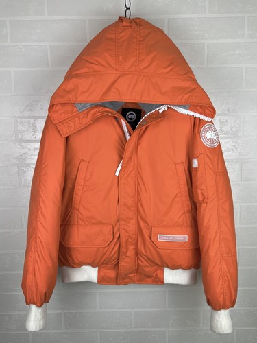 CANADA GOOSE Down Jacket Northern Lights CHILLIWACK Bomber Logo Orange Men's M