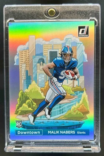 2024 Donruss Malik Nabers Downtown! SSP RC Rookie #18 Giants