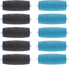10 Pack Roller Heads for Amop-Pedi Perfect Refills Include 5 Extra Coarse  5 R