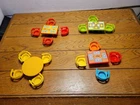 4 Vintage Fisher Price Little People Dinner Picnic Tables