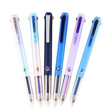 6 PCS Multicolor Pen, 4-in-1 18 Colors, 0.5mm Pen in 0ne, 6pcs