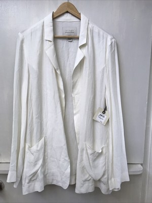 Hinge Designed In Seattle cardigan women s Oversized Ivory Cream Size L NWT