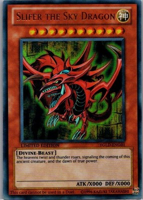 Slifer the Sky Dragon UR King of Games: Yugi's Legendary Decks YGLD-ENG01 LP-NM