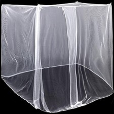 4 Corners Mosquito Net for Bed Mosquiteros para L87 x W79 x H79 Inch, White