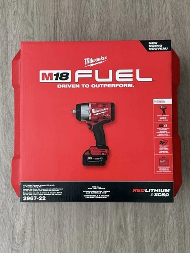 Milwaukee M18 FUEL 18V 1/2" High Torque Impact Wrench & Friction Ring Kit 296722