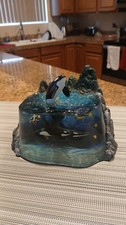 Dakin Artist Col Wyland Amazing Orcas Whale Sculpture Limtd Edition 1987/3500