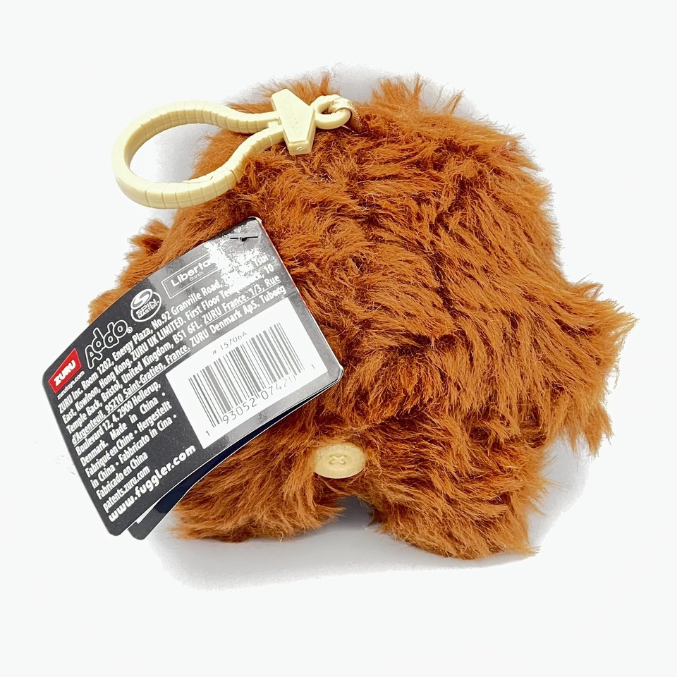 Fuggler Funny Ugly Monster Keyring Plush Hedge Grog Keychain Brown Key ...