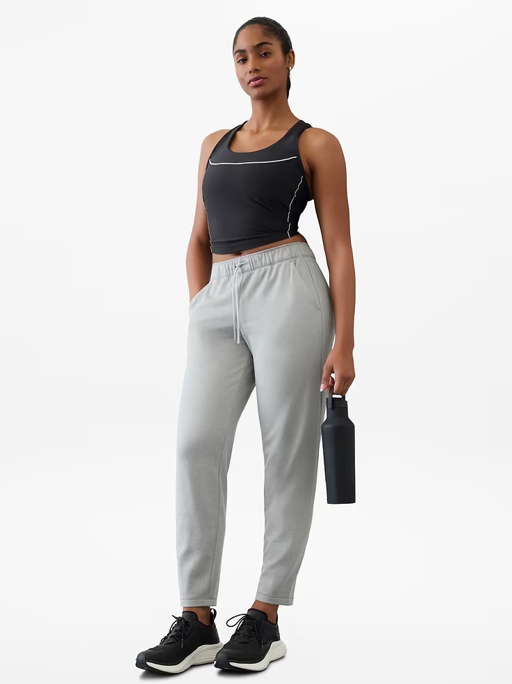 NWT Athleta Unstoppable Mid Rise Active Pants Gray Soft Cozy Small $99