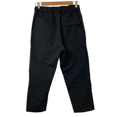 22AW MHL. MARGARET HOWELL WOOL COTTON DRILL PANTS Size 0 Black