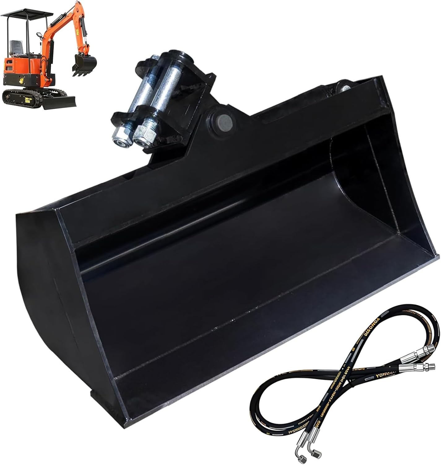 600mm Tilting Bucket for 1-2 Ton Mini Excavator Digger Attachment free shipping
