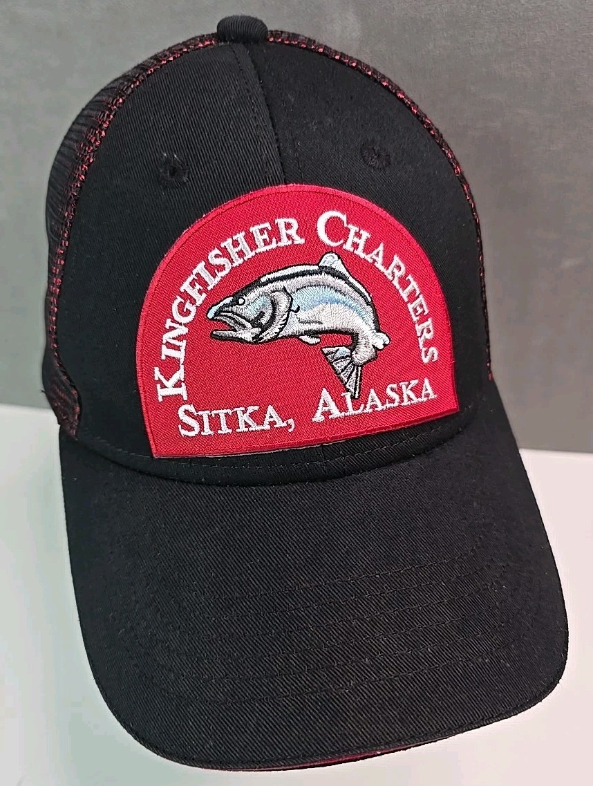 Kingfisher Charters hat Large Salmon patch Sitka … - image 7