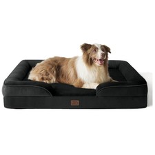 38" Egg-Shaped Orthopedic Dog Bed - Removable Cover, Waterproof for Large Dogs