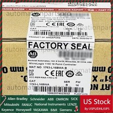 New Sealed AB 1763-L16BWA MicroLogix 1100 16 Point Controller 1763L16BWA US