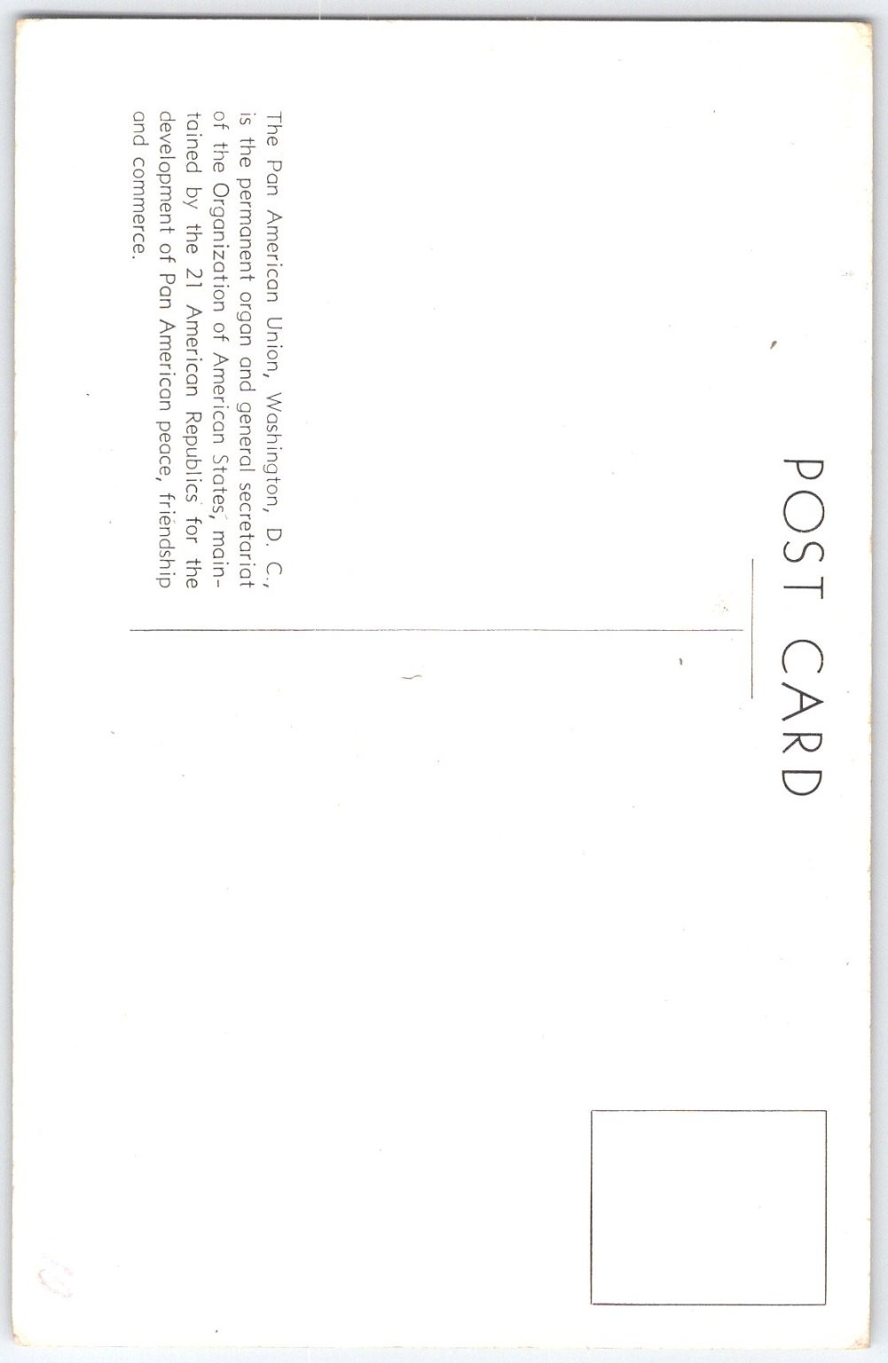 Gallery of Flags and Heroes Pan American Union Washington D.C. Postcard