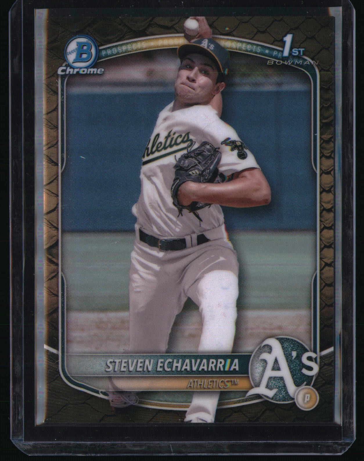2025 Bowman Chrome Prospects #BCP-73 Steven Echavarria 1st Bowman Athletics