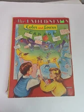 Rare Vintage The United States Color And Learn 1957 The Saalfield Publishing Co