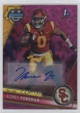 2023 Bowman U Chrome Fuchsia Mini-Diamond Refractor /150 Korey Foreman Auto 11oq