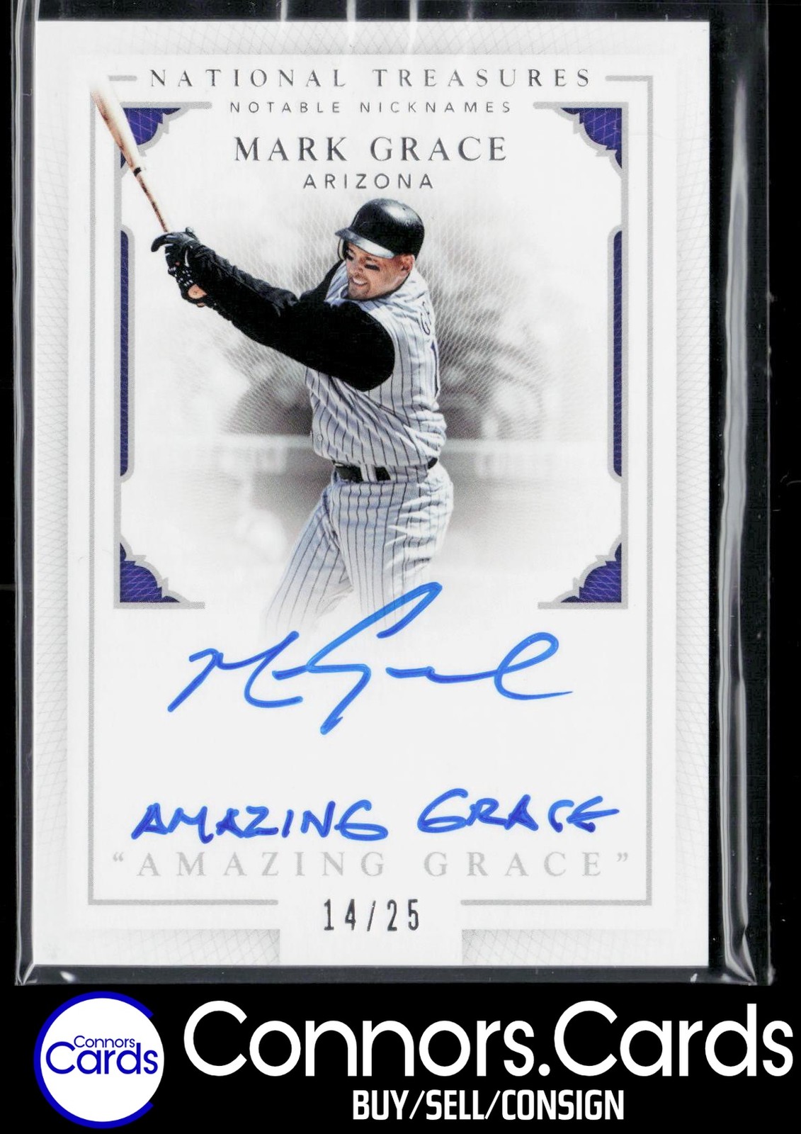 Mark Amazing Grace Auto 2016 Panini National Treasures Notable Nicknames /25 view 1