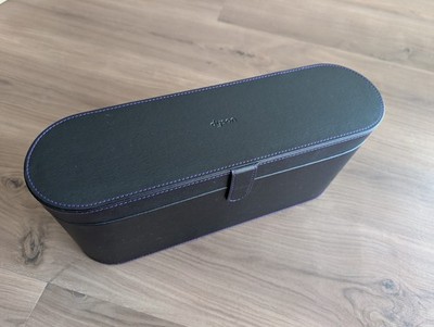 Dyson Supersonic Presentation Case 968999-02 Black PU Leather Purple stitching