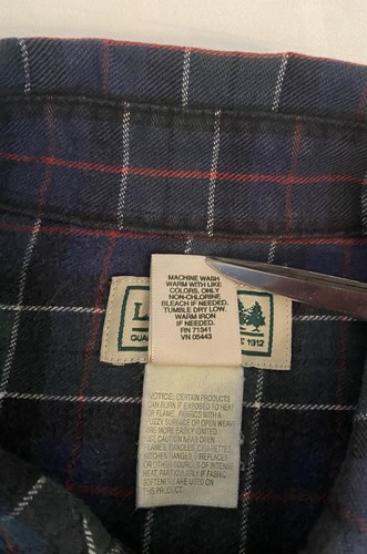 Vintage LL Bean Plaid Flannel Shirt Mens Size L Button Down Preppy Grunge 90s by L.L. Bean, Size L, $16.5 - Photo 11