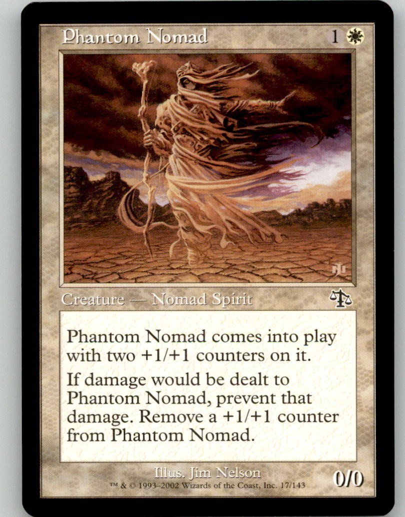 Phantom Nomad 17 Common Judgment MTG Lightly Played