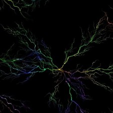 Rainbow Lightning 24 - 20" x 38" Hydrographic Film Hydro Dipping