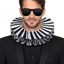 Halloween Clown Collars Comfortable Ruffle Collars for Masquerade Festival