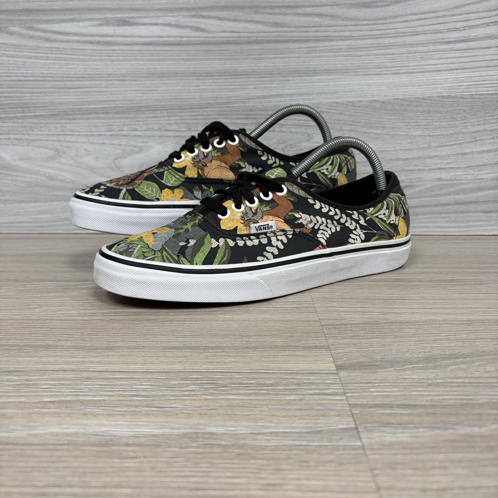 Vans Authentic Disneys The Jungle Book Trainers UK 8 Green Black White Kaa Baloo