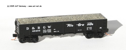 MTL MicroTrains N 08300060 - 40` Gondola w/load D&RGW #46400; aga NEW, ohne OVP | Zustand: Gebraucht
